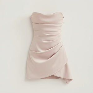 LUNA DRESS — Strapless Summer Mini