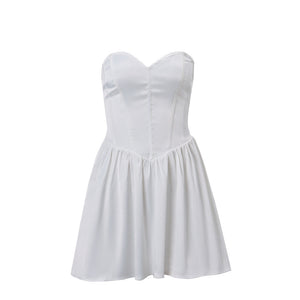 CELESTE DRESS — Corset Mini with Lace-Up Back