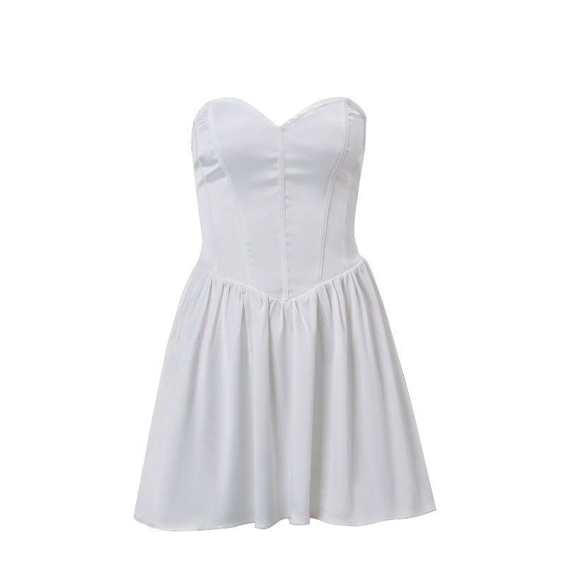 CELESTE DRESS — Corset Mini with Lace-Up Back