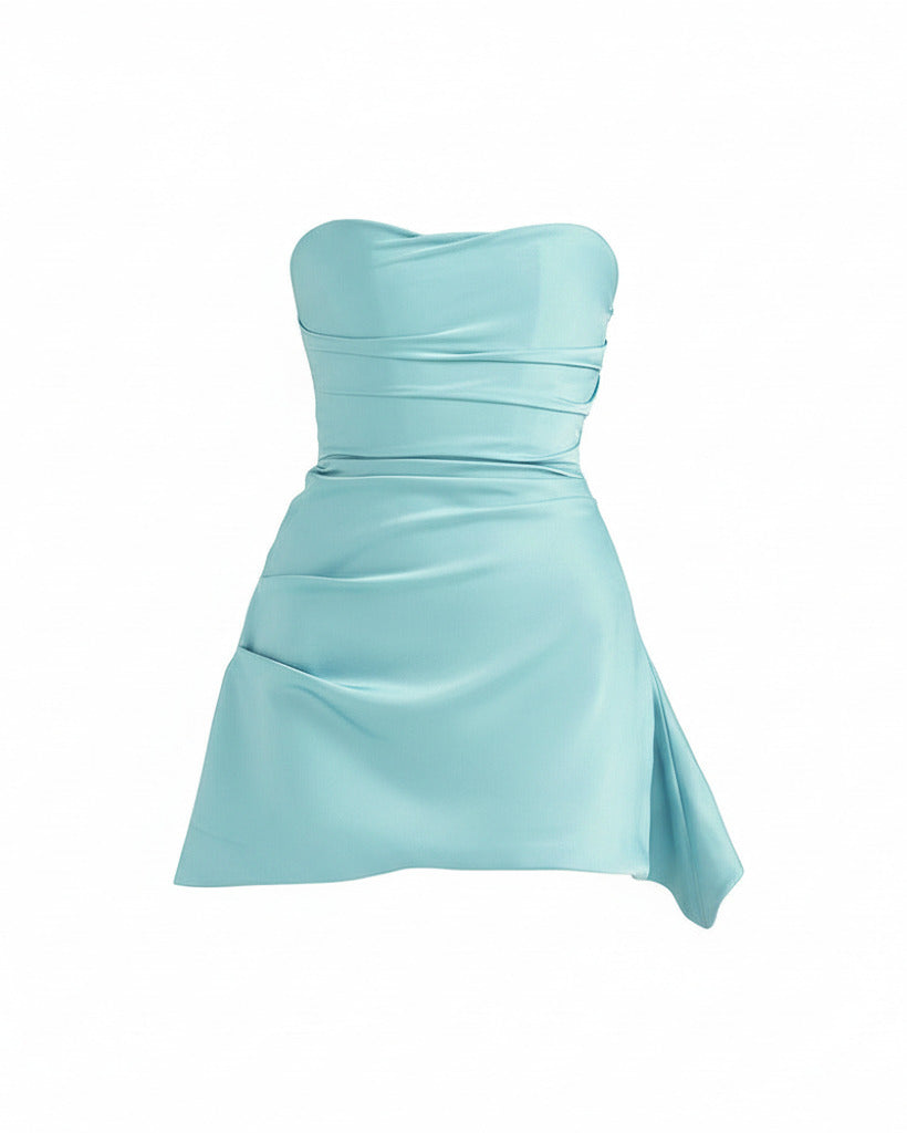 LUNA DRESS — Strapless Summer Mini