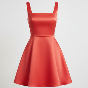 Amelie Square Neck A-Line Mini Dress