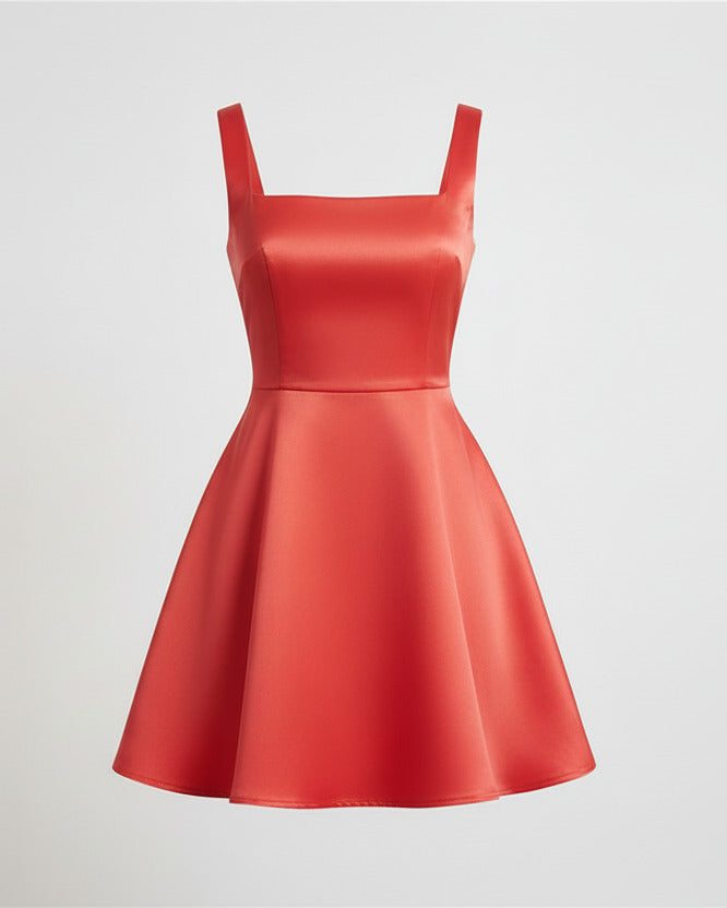 Amelie Square Neck A-Line Mini Dress