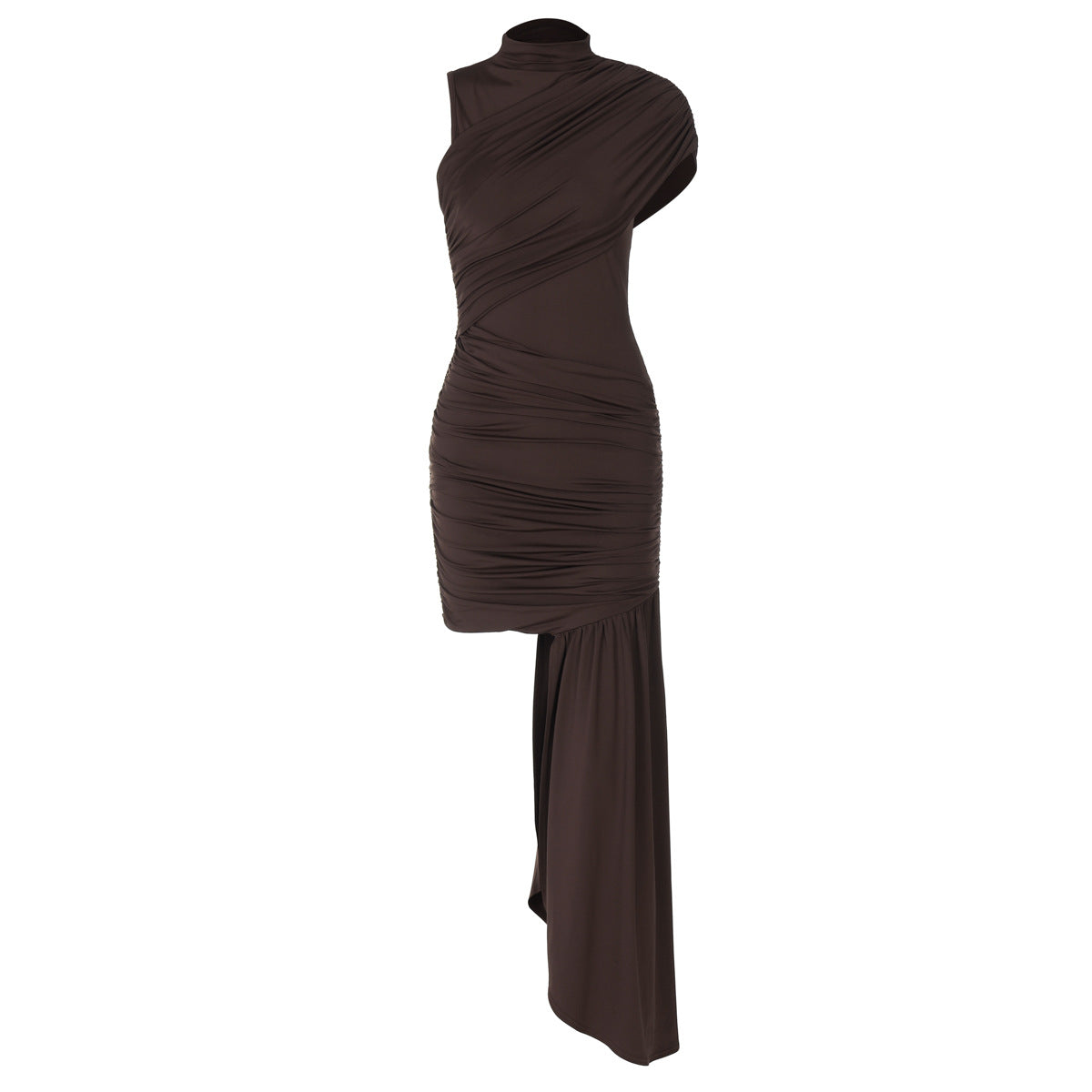 THE ALESSIA DRAPED ASYMMETRIC MINI