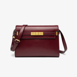 MARSEILLE BAG — Structured Shoulder Bag with Lock Hardware