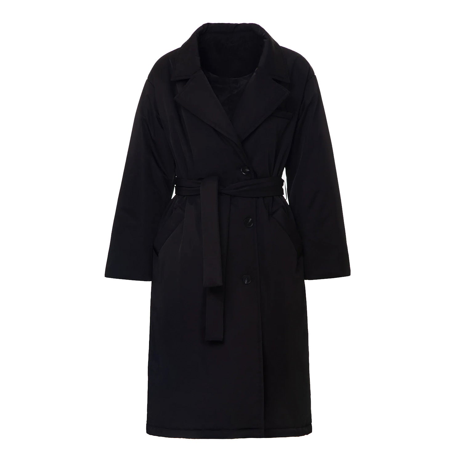 Elara Belted Long Coat