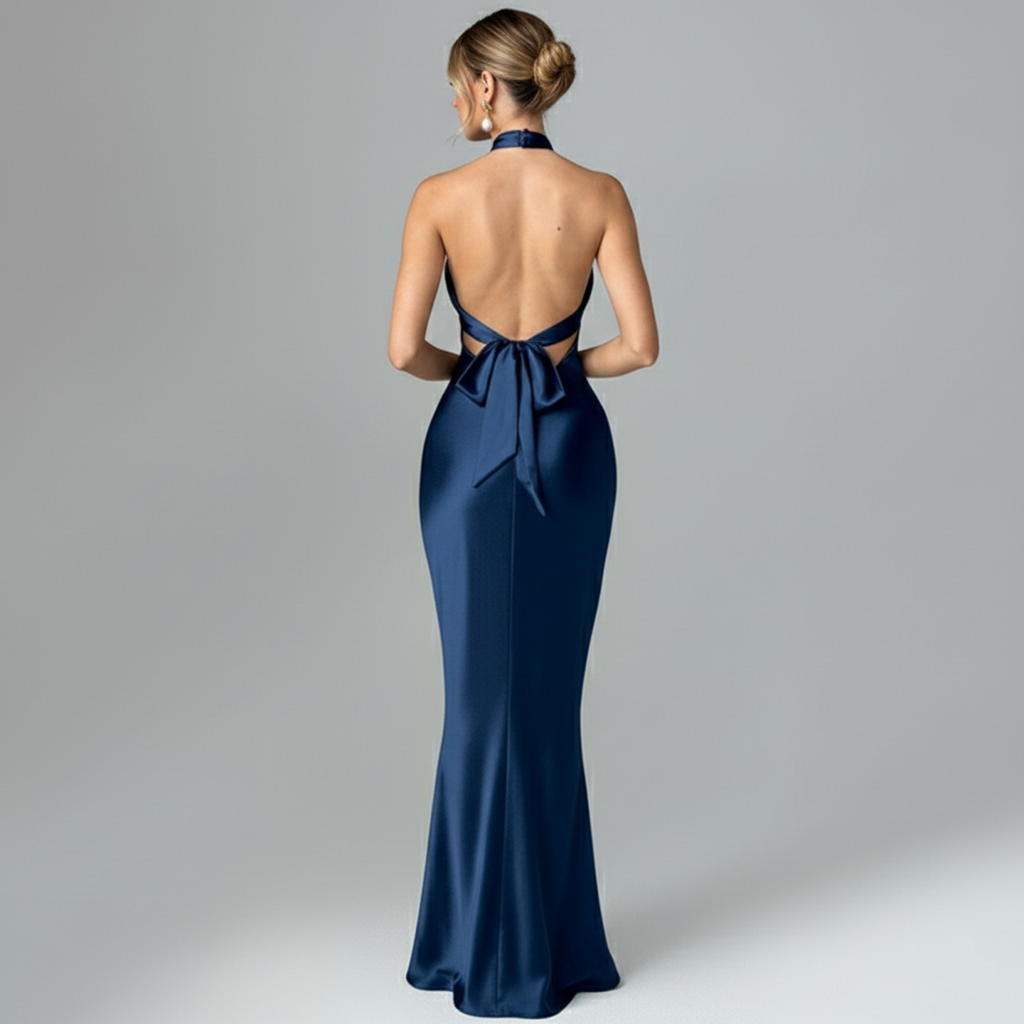 The Jolie Halter Backless Maxi
